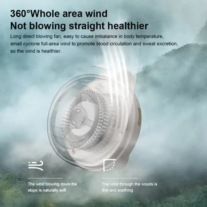 Portable Waist Fan Clip with Bladeless Handheld Design | Upgrade Your Home with This Thoughtfully Designed Everyday Essential