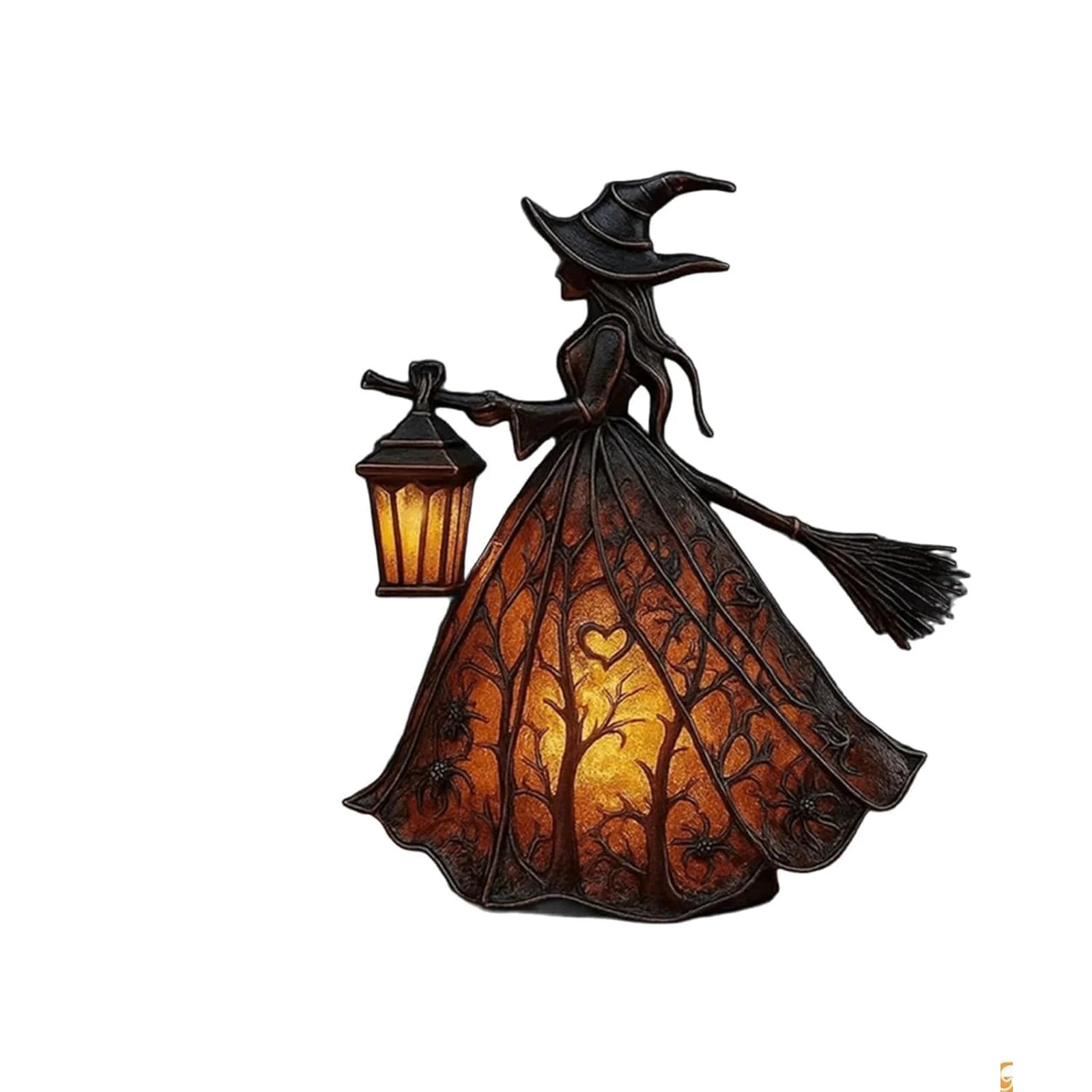 Halloween Witch Table Lamp Spooky Desk Decor Light | Beautiful, Festive & Built to Last Season After Wonderful Season