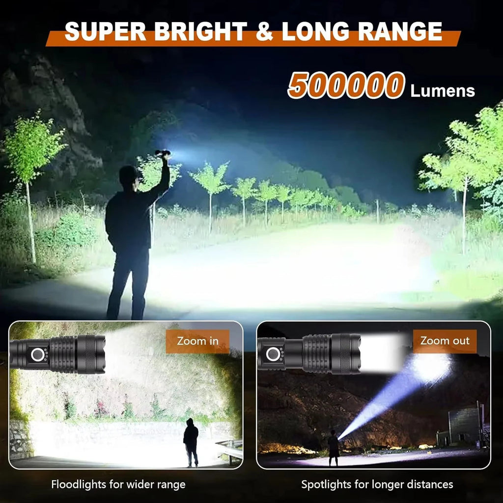 High Lumen Rechargeable Flashlight | From Park Walks to Wild Camping — Outdoor Equipment You Can Trust