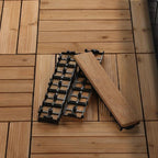 Interlocking Outdoor Patio Wood Flooring Deck Tiles 27Pcs | Make Your Garden Beautiful, Functional & the Envy of the Neighbourhood