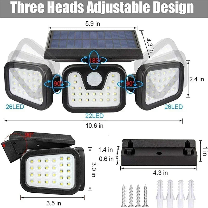 Motion Sensor Solar Light for Outdoor Use | Protect What Matters Most with This Intelligent Security Solution