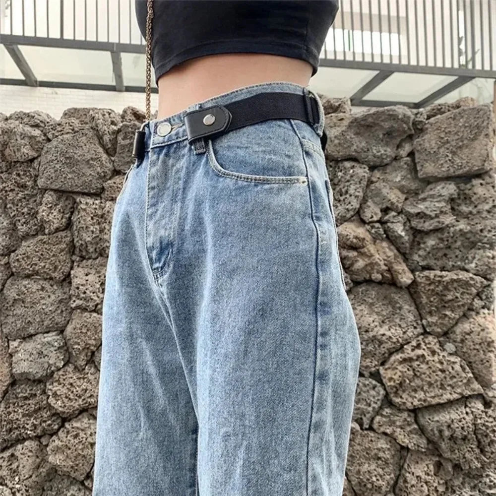 Adjustable Elastic Invisible No-Buckle Belt | Seamless Stretch Belt for Men — No Holes, No Bulge