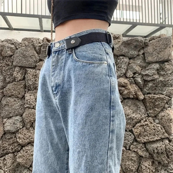 Adjustable Elastic Invisible No-Buckle Belt | Seamless Stretch Belt for Men — No Holes, No Bulge