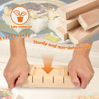 Handcrafted Wooden Sushi Maker Press Mould | Easy Home Sushi Kit for Perfect Rolls & Nigiri