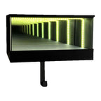 Infinity LED 3D Car Key Holder | Wall-Mounted Key Organiser with Infinity Mirror LED Effect