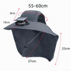 Solar Fan Hat with Wide Brim UV Protection | Premium Outdoor Essential for Garden Lovers — Built to Last Outdoors
