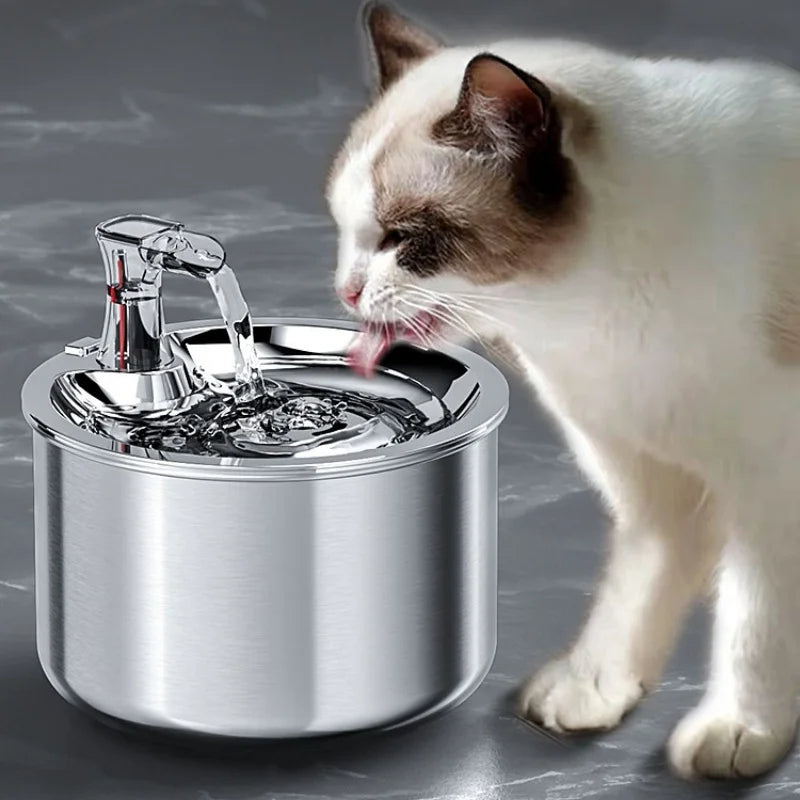 Stainless Steel Cat Water Fountain with Filter and Sensor | Premium Pet Care — Safe, Durable & Trusted by Pet Owners Everywhere