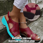 Premium Leather Wedge Sandals | Podiatrist-Friendly Design — Wide Fit, Arch Support & Maximum Comfort
