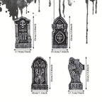 Halloween Tombstone Gravestones with Stakes | Bring the Magic of the Season into Your Home with This Beautiful Piece