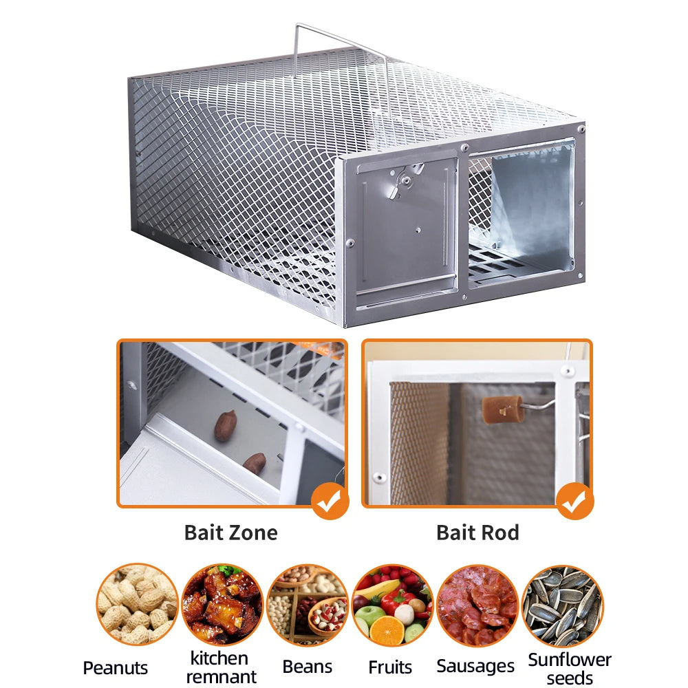 Single Door Reusable Mouse Trap Metal Cage | Quality Home Accessory Built to Look Great & Last for Years