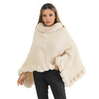 Faux Fur Shawl Cloak for Women | Luxury Wrap Cape for Winter & Evening Wear
