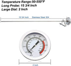 Stainless Steel Deep Fry Thermometer with Long Probe | Quality Home Accessory Built to Look Great & Last for Years