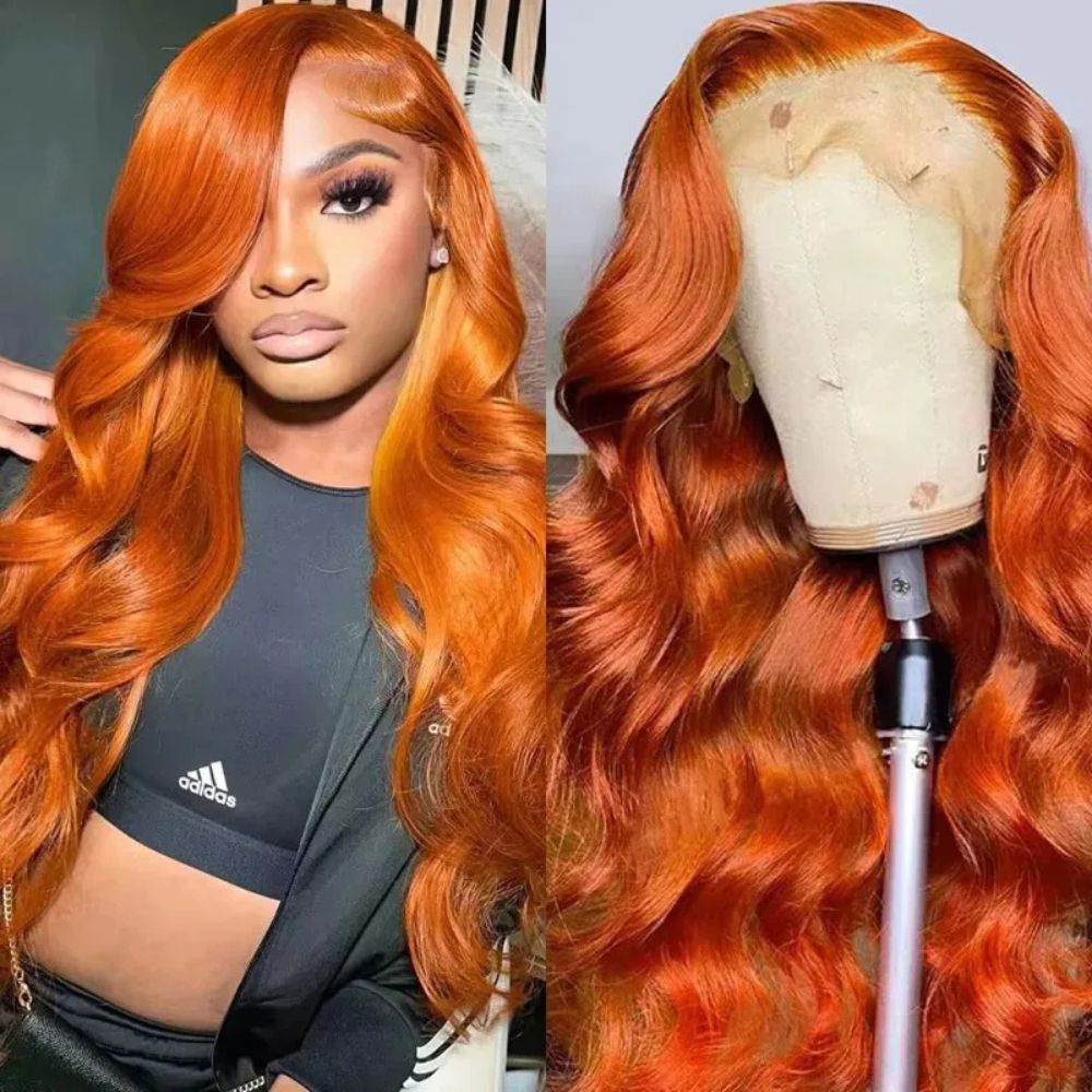 Long Wavy Orange Ginger Red Lace Front Wig | Outstanding Quality & Great Value — A Genuine Everyday Essential