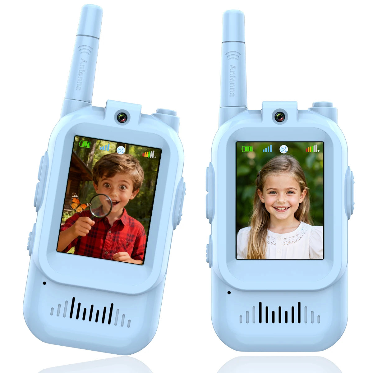 Children's 2-Pack Video Walkie Talkie | Kids Two-Way Radio with Screen for Outdoor Adventures