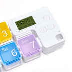 Smart Electronic Weekly Pill Organiser | 7-Day Medication Reminder with Alarm for Daily Doses