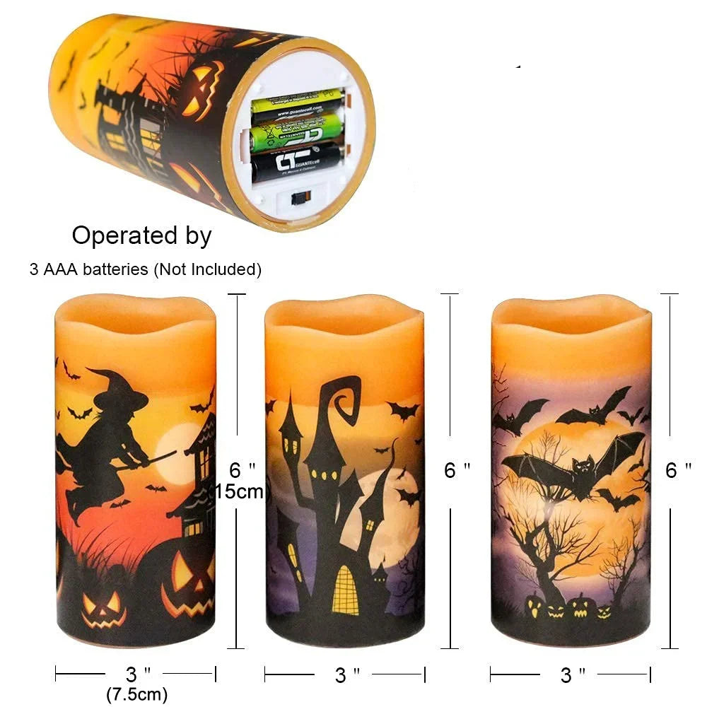 Halloween Flameless Candles Set | Some Decorations Are Just Décor — This One Becomes Part of Your Tradition