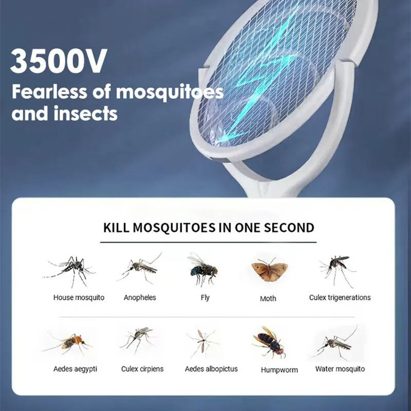 5 in 1 Fast Charging Bug Zapper Racket | Quality Home Accessory Built to Look Great & Last for Years