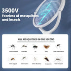 5 in 1 Fast Charging Bug Zapper Racket | Quality Home Accessory Built to Look Great & Last for Years