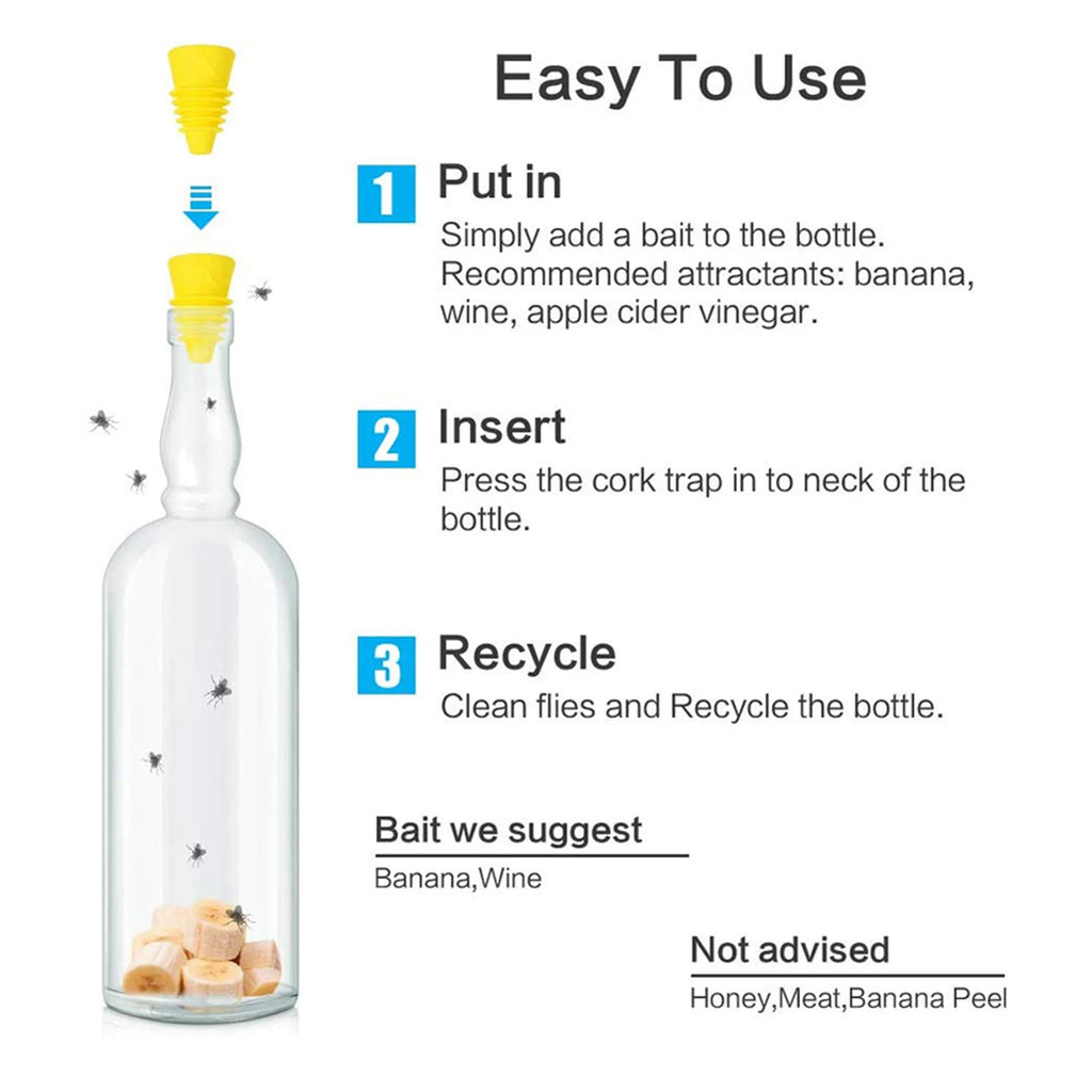 Reusable Silicone Fruit Fly Trap Funnel | Stylish Home Essential That Transforms & Elevates Your Living Space