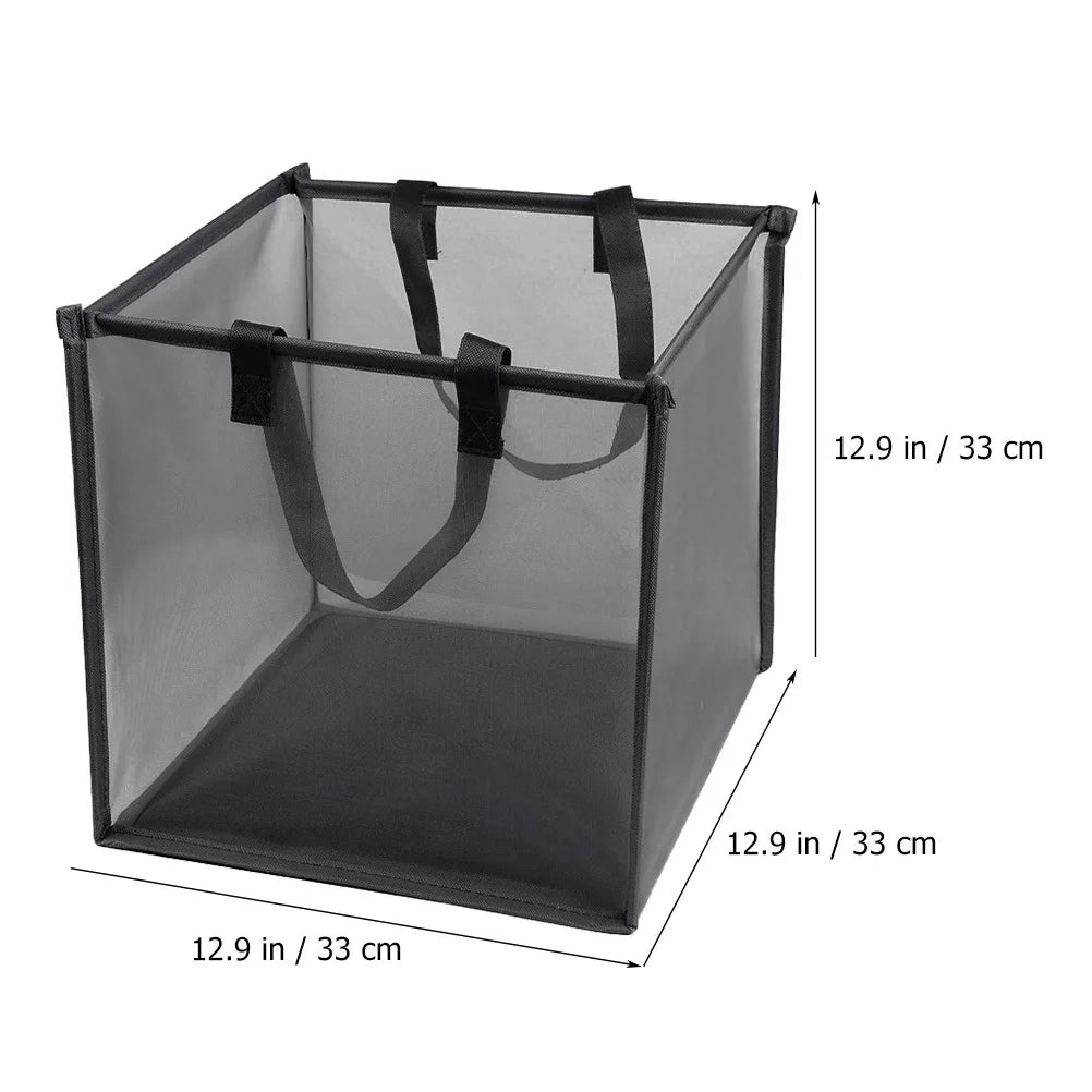 Foldable Mesh Laundry Hamper with Carry Handles | Large Capacity Collapsible Laundry Basket