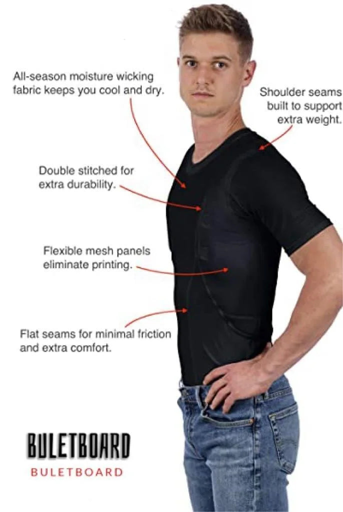 Men/women's Concealed Leather Holster T-shirt | Effortlessly Stylish, Comfortable Clothing for Modern Everyday Wear