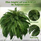 UV Resistant Lifelike Artificial Boston Fern | Practical, Beautiful & Built to Last — The Smart Choice for Any Home