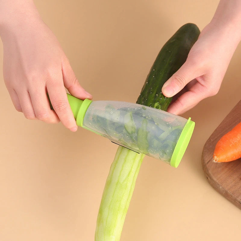 Multifunction Apple and Vegetable Peeler with Storage Tube | Every Home Cook Needs This — Save Time, Reduce Effort, Eat Better