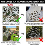 Halloween Giant Spider Web Decoration with Stakes | Festive, Charming & Built to Create Magical, Lasting Seasonal Memories