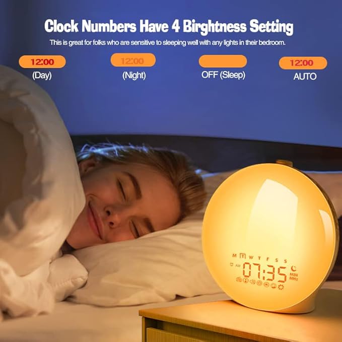 Light Alarm Clock With Nature Sounds | Practical, Beautiful & Built to Last — The Smart Choice for Any Home