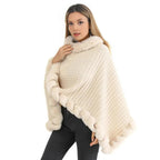 Faux Fur Shawl Cloak for Women | Luxury Wrap Cape for Winter & Evening Wear