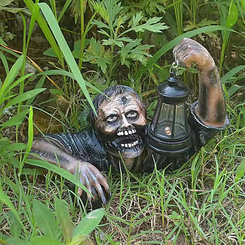 Scary Zombie Outdoor Halloween Decor with LED Light | Bring the Magic of the Season into Your Home with This Beautiful Piece
