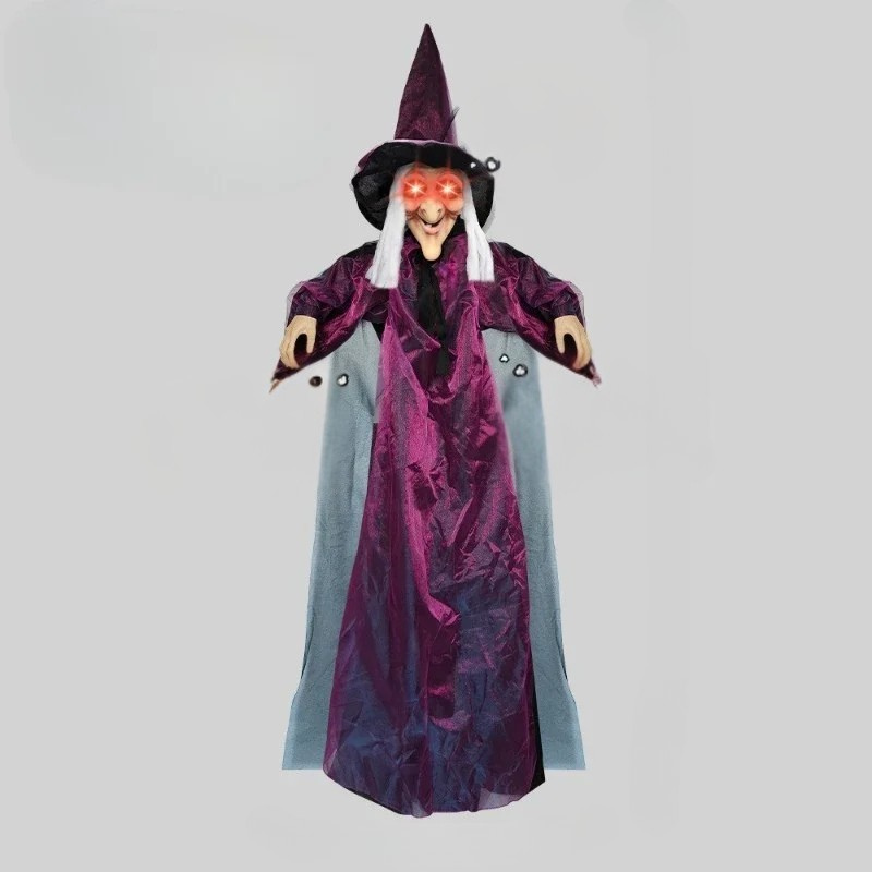 Life Size Animated Halloween Witch with Red Eyes | Beautiful, Festive & Built to Last Season After Wonderful Season
