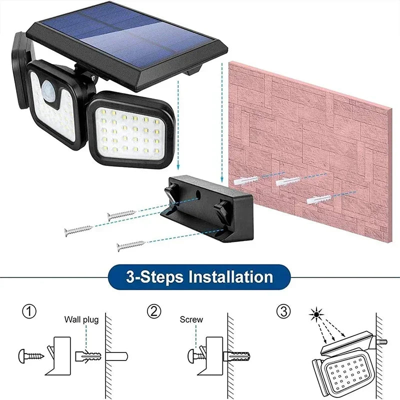 Motion Sensor Solar Light for Outdoor Use | Protect What Matters Most with This Intelligent Security Solution