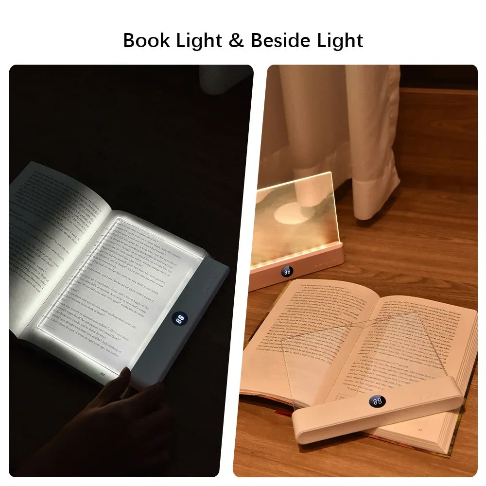LED Night Vision Flat Panel Reading Light | Clip-On Book Light for Bed, Desk & Reading
