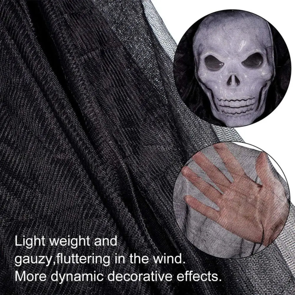 Outdoor Halloween Ghost Decoration with Skeleton Mask | Beautiful, Festive & Built to Last Season After Wonderful Season
