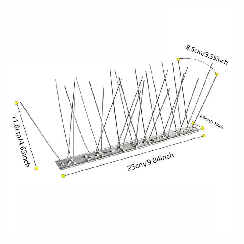 Outdoor Stainless Bird Repeller Spikes | Premium Outdoor Essential for Garden Lovers — Built to Last Outdoors