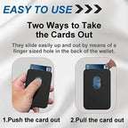 Magnetic Leather Card Holder Wallet for iPhone | MagSafe Compatible Phone Wallet with Card Slots