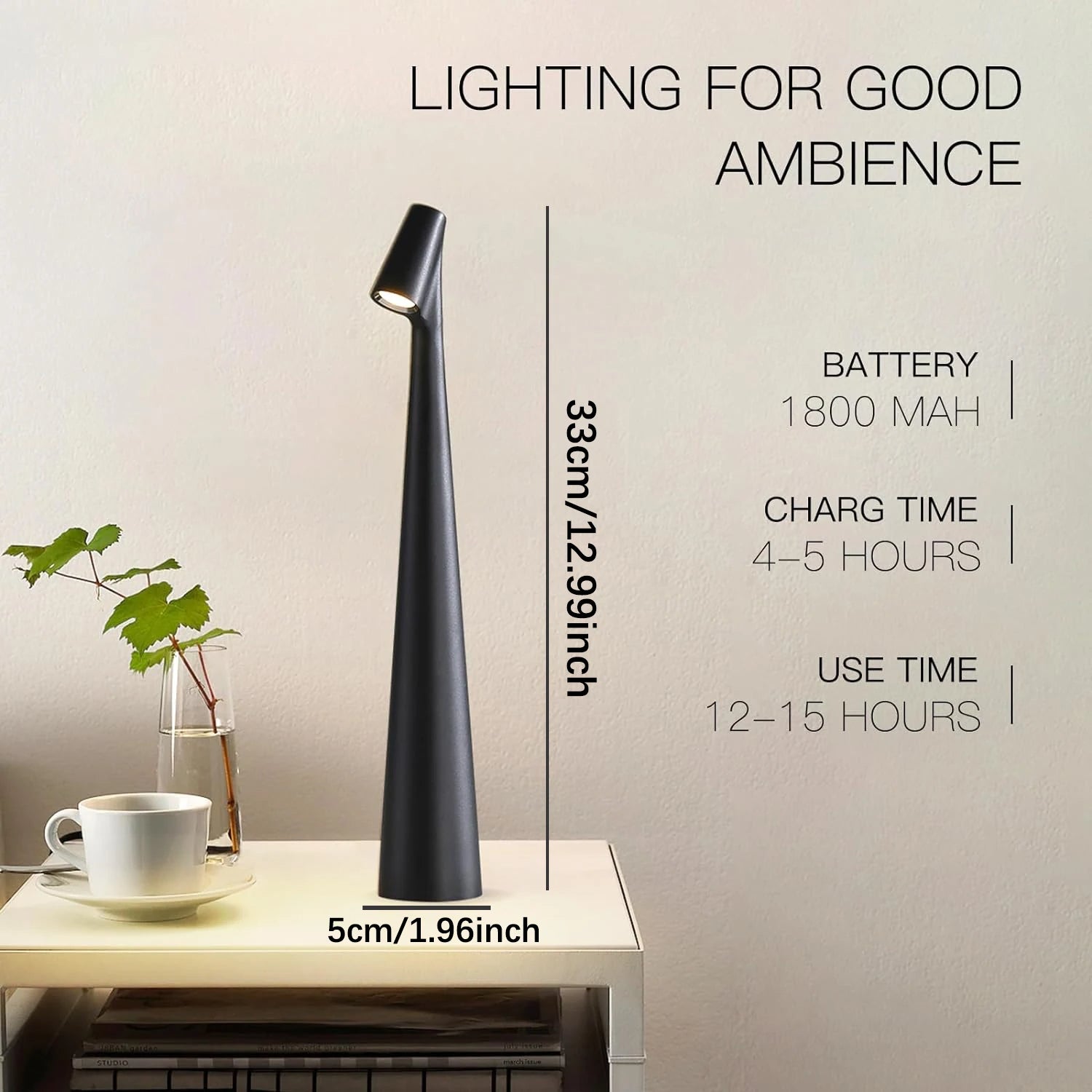 Touch Control Reading Light with Tri-Color Dimming | Quality Home Accessory Built to Look Great & Last for Years