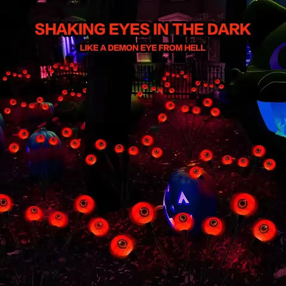 Lighted Halloween Eyeball Props Solar Garden Lights | Festive, Charming & Built to Create Magical, Lasting Seasonal Memories