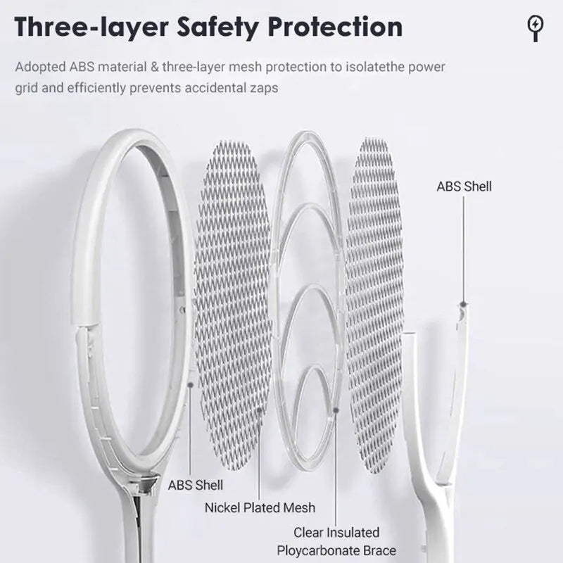 5 in 1 Fast Charging Bug Zapper Racket | Quality Home Accessory Built to Look Great & Last for Years