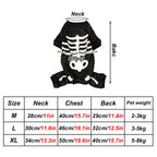 Skeleton Jumpsuit Dog Halloween Costume | Vet-Approved Pet Essential for Comfort, Safety & Wellbeing
