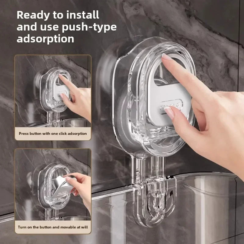 Multipurpose Suction Cup Storage Rack | Compact, Stylish & Incredibly Useful — An Everyday Home Must-Have