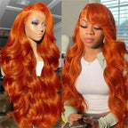 Long Wavy Orange Ginger Red Lace Front Wig | Outstanding Quality & Great Value — A Genuine Everyday Essential