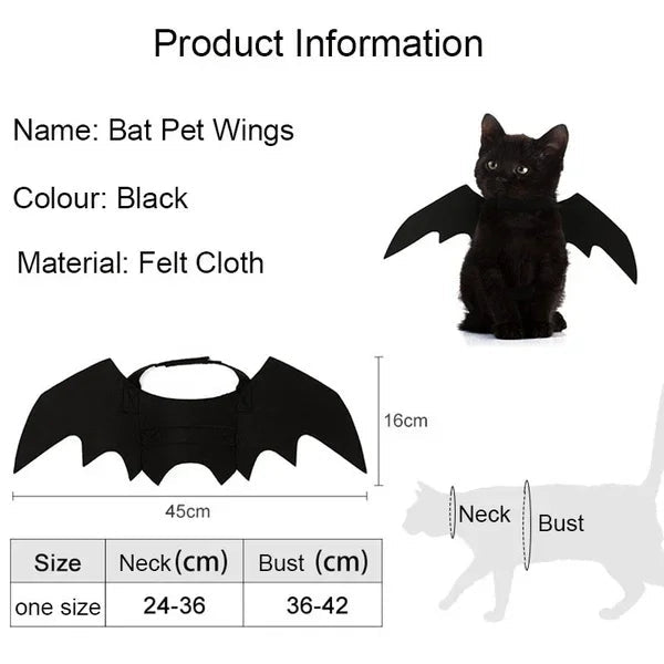 Bat Wing Halloween Costume for Pets | Bring the Magic of the Season into Your Home with This Beautiful Piece