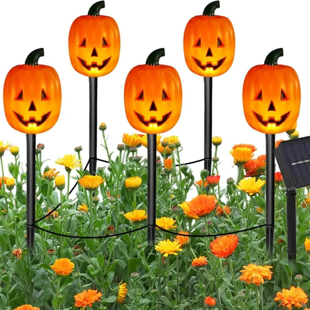 Lighted Halloween Pumpkin and Ghost Solar Decor Set | Bring the Magic of the Season into Your Home with This Beautiful Piece