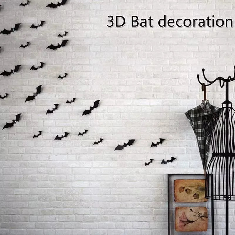 3D PVC Halloween Bats Wall Stickers | The Perfect Seasonal Touch for Your Home — or as a Thoughtful Gift