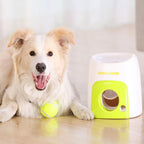 Pet dog food dispenser reward tennis machine toy dog interactive toy