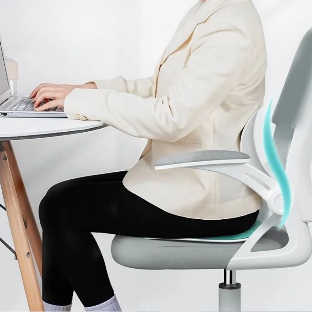 Ergonomic Office Chair Posture Corrector Seat with Backrest | Doctor-Recommended Support for Pain Relief, Recovery & Mobility