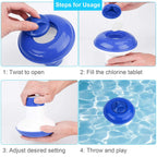 Adjustable Pool Chlorine Floater | Easy-Care Garden Essential That Transforms Any Outdoor Space