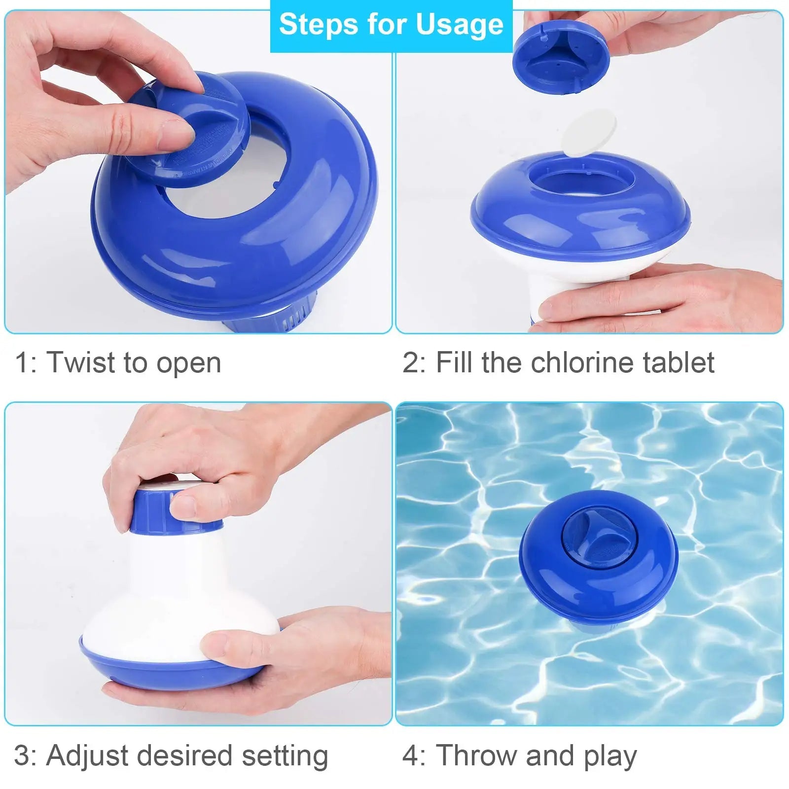 Adjustable Pool Chlorine Floater | Easy-Care Garden Essential That Transforms Any Outdoor Space